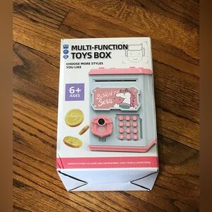 Multi-Function Toys Box Bank Holder Safe
Face Recognition Fingerprint Keypad Ent